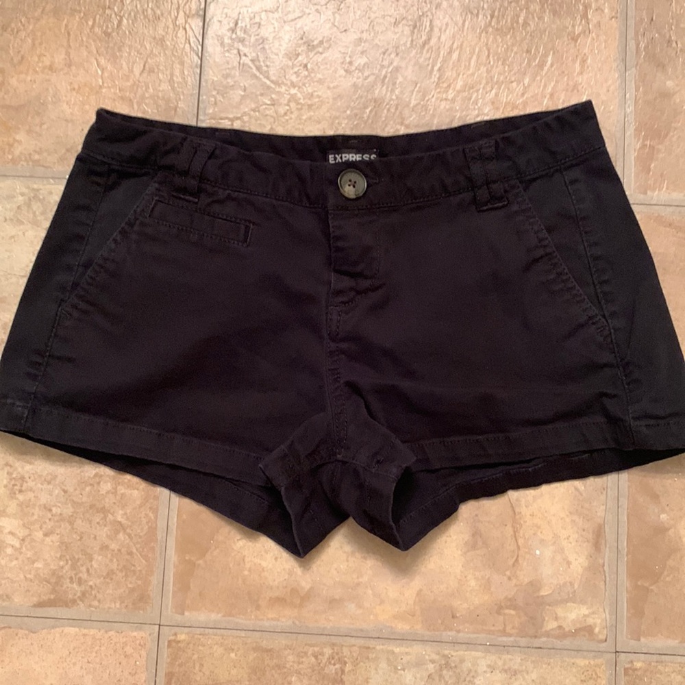 EUC Express Black Denim Shorts